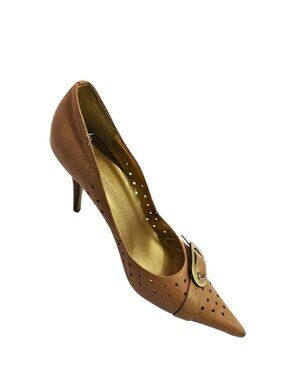 Victoria Lora Women’s Tan Pointed Toe Pumps High Heels Size 8 New With Box